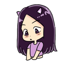Cute Purple Zwi sticker #14744188