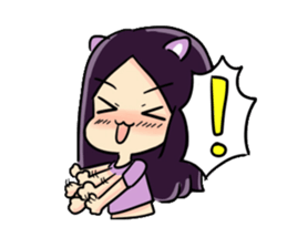 Cute Purple Zwi sticker #14744193