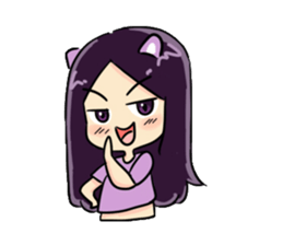 Cute Purple Zwi sticker #14744196