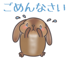 Holland lop MIMI sticker #14744362