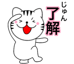 Names cat jyun sticker #14744930