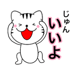 Names cat jyun sticker #14744932