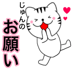 Names cat jyun sticker #14744940