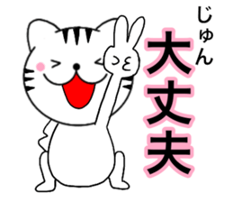 Names cat jyun sticker #14744949