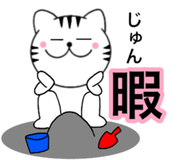 Names cat jyun sticker #14744952