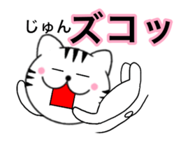 Names cat jyun sticker #14744956