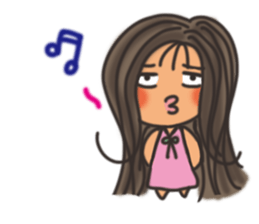 Pan Jiaomei (long hair girl) sticker #14746034