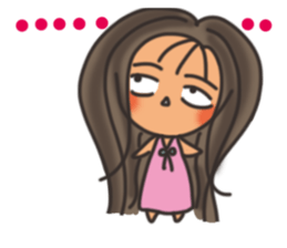 Pan Jiaomei (long hair girl) sticker #14746047
