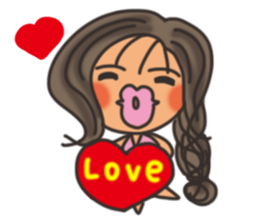 Pan Jiaomei (long hair girl) sticker #14746048