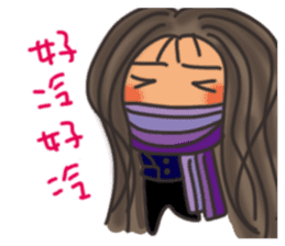 Pan Jiaomei (long hair girl) sticker #14746066