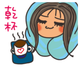Pan Jiaomei (long hair girl) sticker #14746068