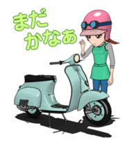 Scooter Girl Animated version sticker #14746376