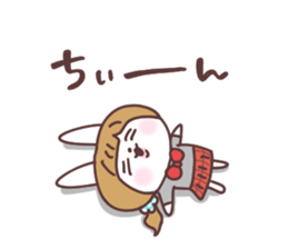 Pigtails girl rabbit 2 sticker #14746581