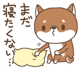 Greeting of a Shiba dog sticker #14747177