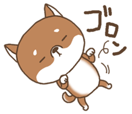 Greeting of a Shiba dog sticker #14747185