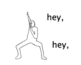 A strange movement person in EN sticker #14747198