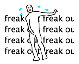 A strange movement person in EN sticker #14747199