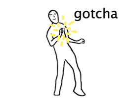 A strange movement person in EN sticker #14747200