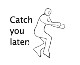 A strange movement person in EN sticker #14747203