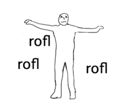 A strange movement person in EN sticker #14747204