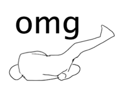 A strange movement person in EN sticker #14747205