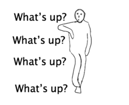 A strange movement person in EN sticker #14747209