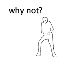 A strange movement person in EN sticker #14747210