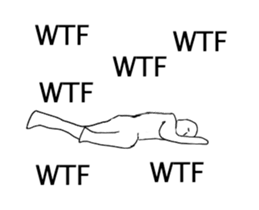 A strange movement person in EN sticker #14747211