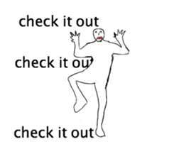 A strange movement person in EN sticker #14747212