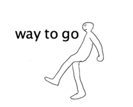 A strange movement person in EN sticker #14747213