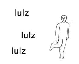 A strange movement person in EN sticker #14747214