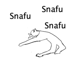 A strange movement person in EN sticker #14747215