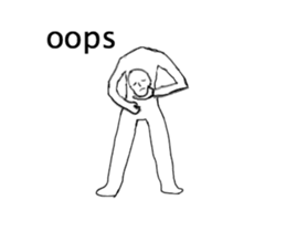 A strange movement person in EN sticker #14747217