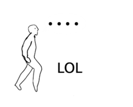 A strange movement person in EN sticker #14747220