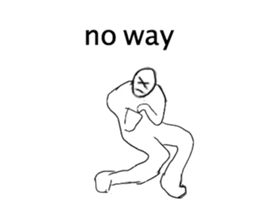 A strange movement person in EN sticker #14747221