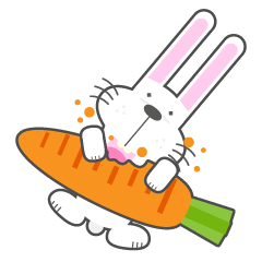 BUNNY The Little Cute White Rabbit