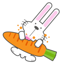 BUNNY The Little Cute White Rabbit sticker #14747639