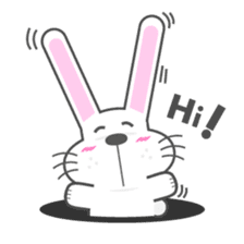 BUNNY The Little Cute White Rabbit sticker #14747642
