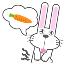 BUNNY The Little Cute White Rabbit sticker #14747644