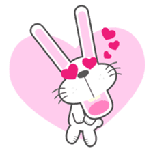 BUNNY The Little Cute White Rabbit sticker #14747646