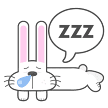 BUNNY The Little Cute White Rabbit sticker #14747647