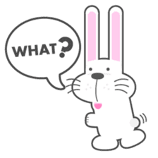BUNNY The Little Cute White Rabbit sticker #14747651