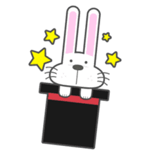 BUNNY The Little Cute White Rabbit sticker #14747655