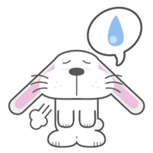BUNNY The Little Cute White Rabbit sticker #14747656