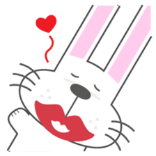 BUNNY The Little Cute White Rabbit sticker #14747657
