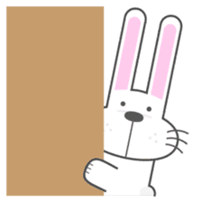 BUNNY The Little Cute White Rabbit sticker #14747660