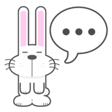 BUNNY The Little Cute White Rabbit sticker #14747661