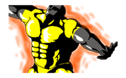 Animation of the muscle reaction sticker #14748981