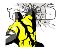 Animation of the muscle reaction sticker #14748982