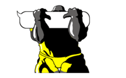 Animation of the muscle reaction sticker #14748986